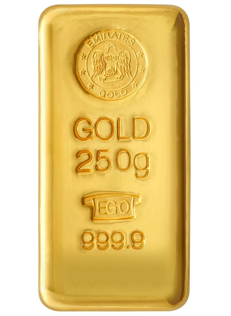 Emirates 250g Gold Bar Fine Gold 999.9 Purity - 250 Grams